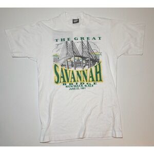 Vintage Savannah, GA Bridge Run Single Stitch T-Shirt | Medium